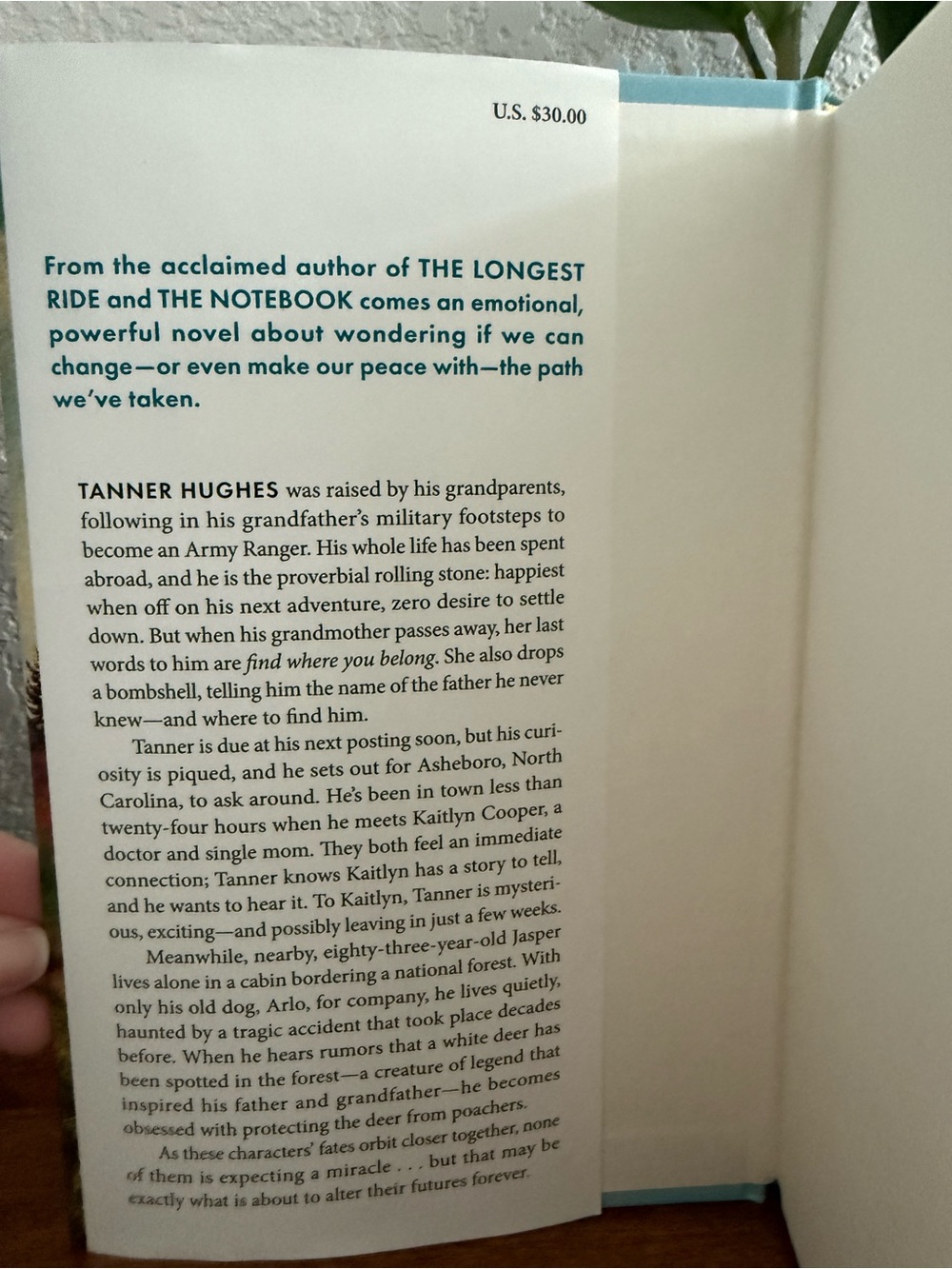 Counting Miracles by Nicholas Sparks - Teal & Yellow Hardcover - Picture 3 of 4